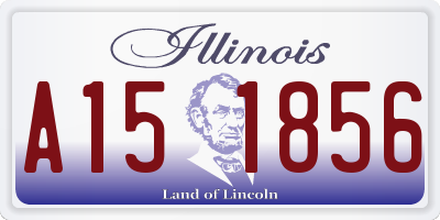 IL license plate A151856