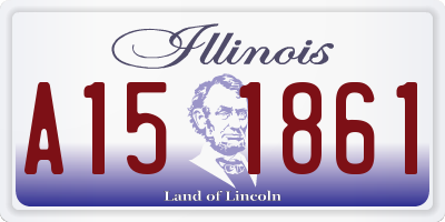 IL license plate A151861