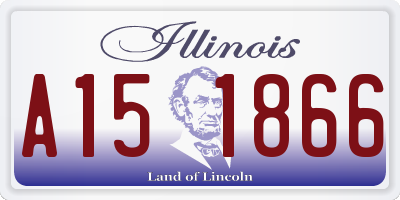 IL license plate A151866
