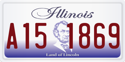 IL license plate A151869