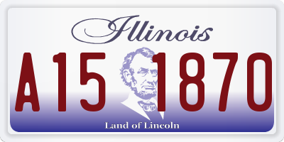IL license plate A151870