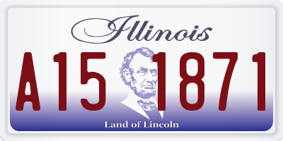 IL license plate A151871