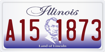 IL license plate A151873