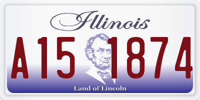 IL license plate A151874