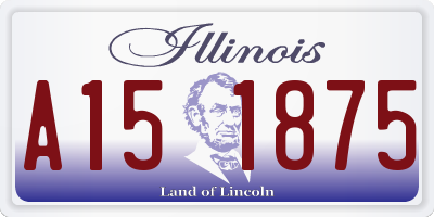 IL license plate A151875