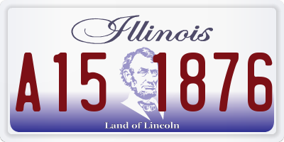 IL license plate A151876