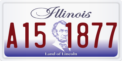 IL license plate A151877