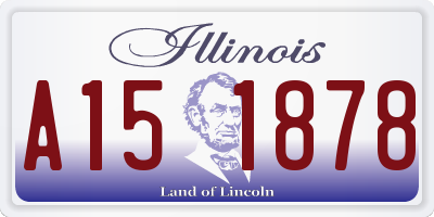 IL license plate A151878