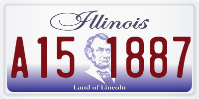 IL license plate A151887