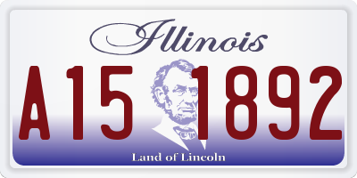 IL license plate A151892