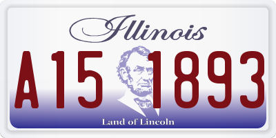 IL license plate A151893