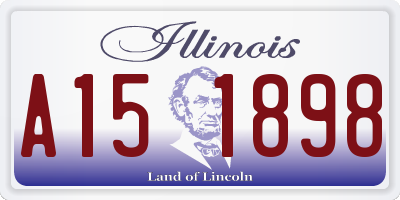 IL license plate A151898