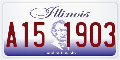 IL license plate A151903