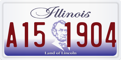 IL license plate A151904