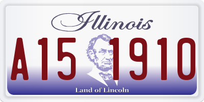 IL license plate A151910