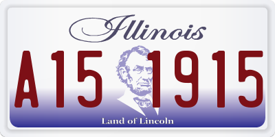 IL license plate A151915