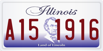 IL license plate A151916