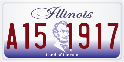 IL license plate A151917