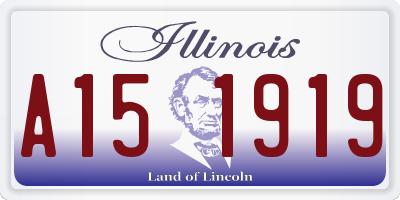 IL license plate A151919