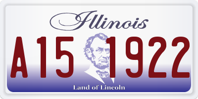 IL license plate A151922
