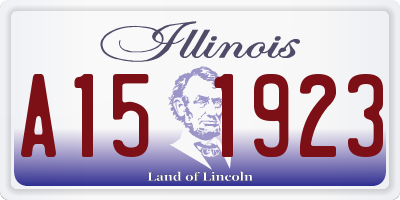 IL license plate A151923