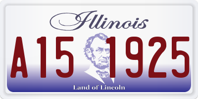 IL license plate A151925