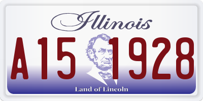 IL license plate A151928