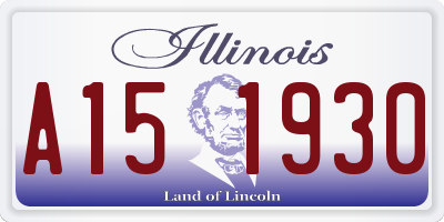 IL license plate A151930