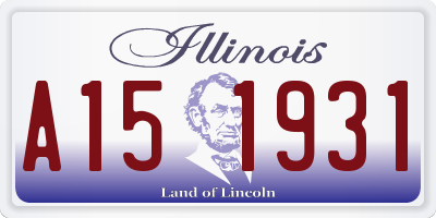 IL license plate A151931