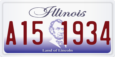 IL license plate A151934