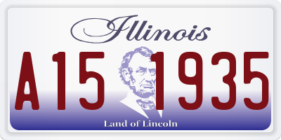 IL license plate A151935