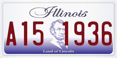 IL license plate A151936