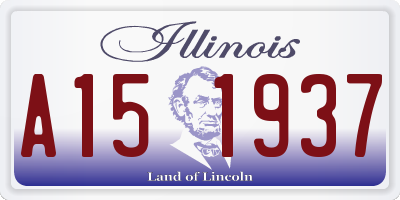 IL license plate A151937