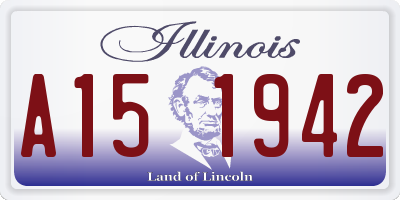 IL license plate A151942