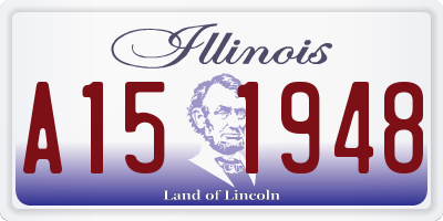 IL license plate A151948