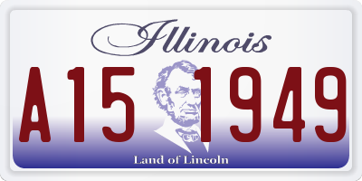 IL license plate A151949