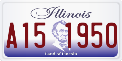 IL license plate A151950