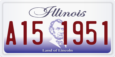 IL license plate A151951