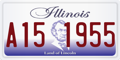 IL license plate A151955