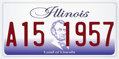 IL license plate A151957