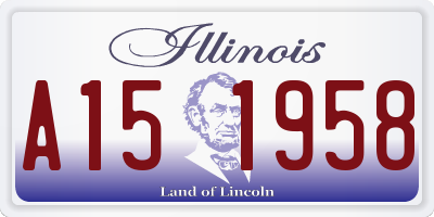 IL license plate A151958