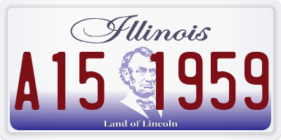 IL license plate A151959