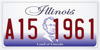 IL license plate A151961