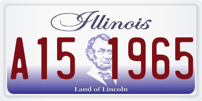 IL license plate A151965