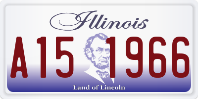 IL license plate A151966