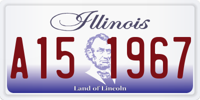 IL license plate A151967