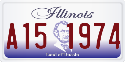 IL license plate A151974