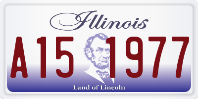 IL license plate A151977