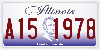 IL license plate A151978