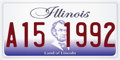 IL license plate A151992